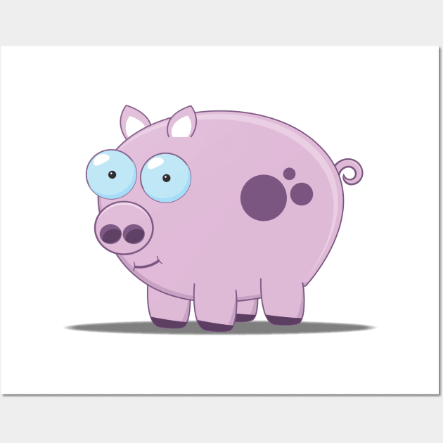 Cute Piggy Wall Art by nickemporium1